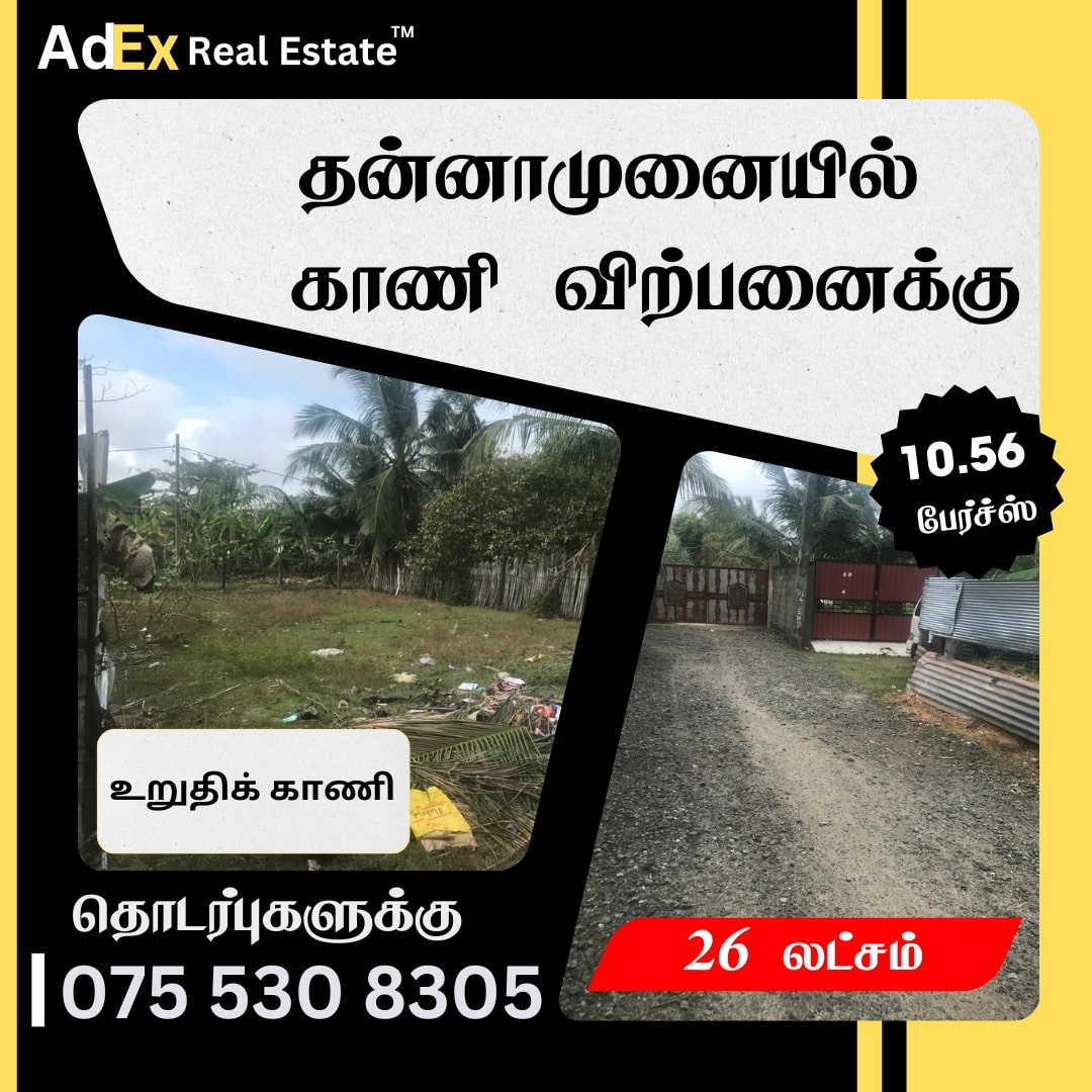 Land for Sale in Thannamunai Batticaloa