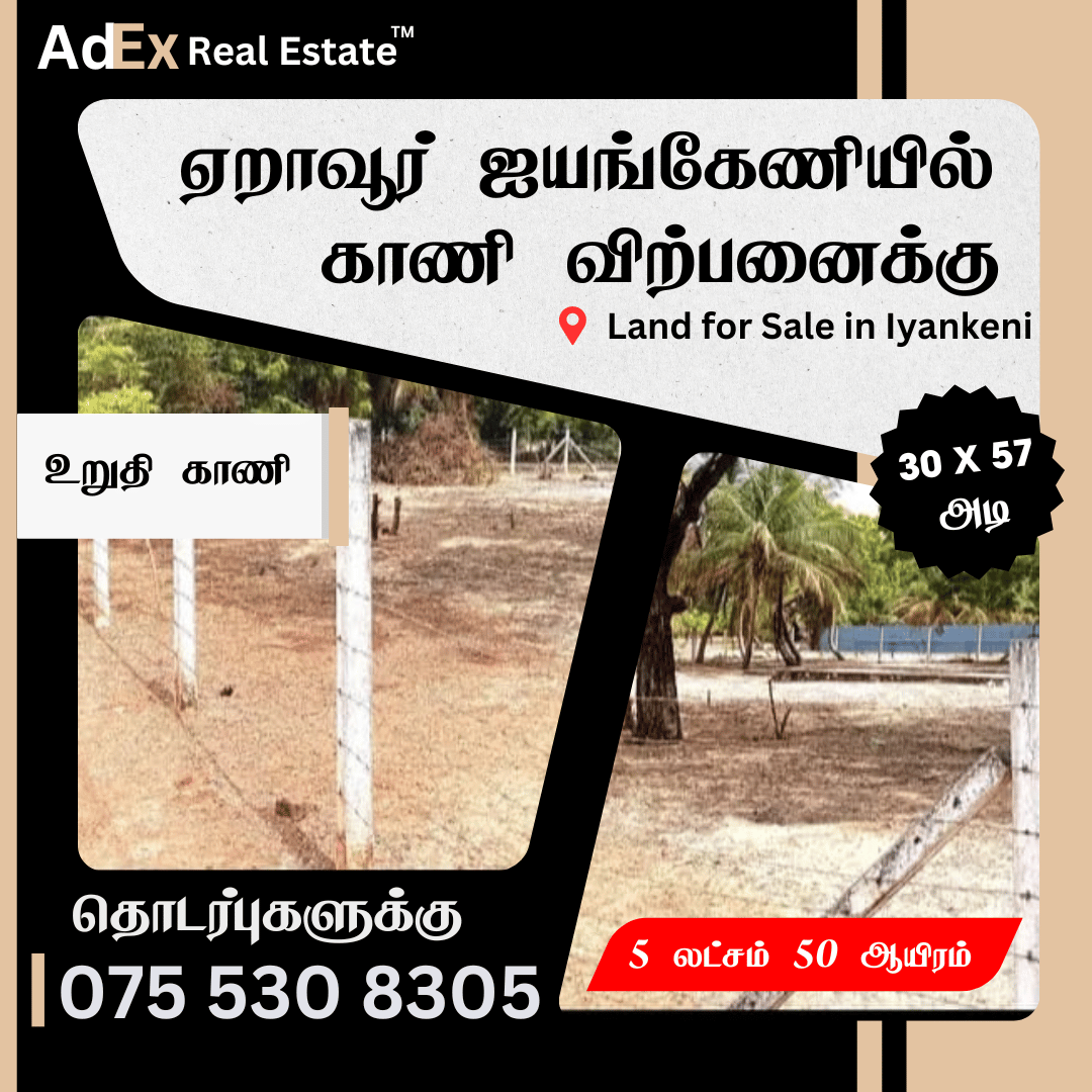 Land for Sale in Iyankeni Eravur Batticaloa