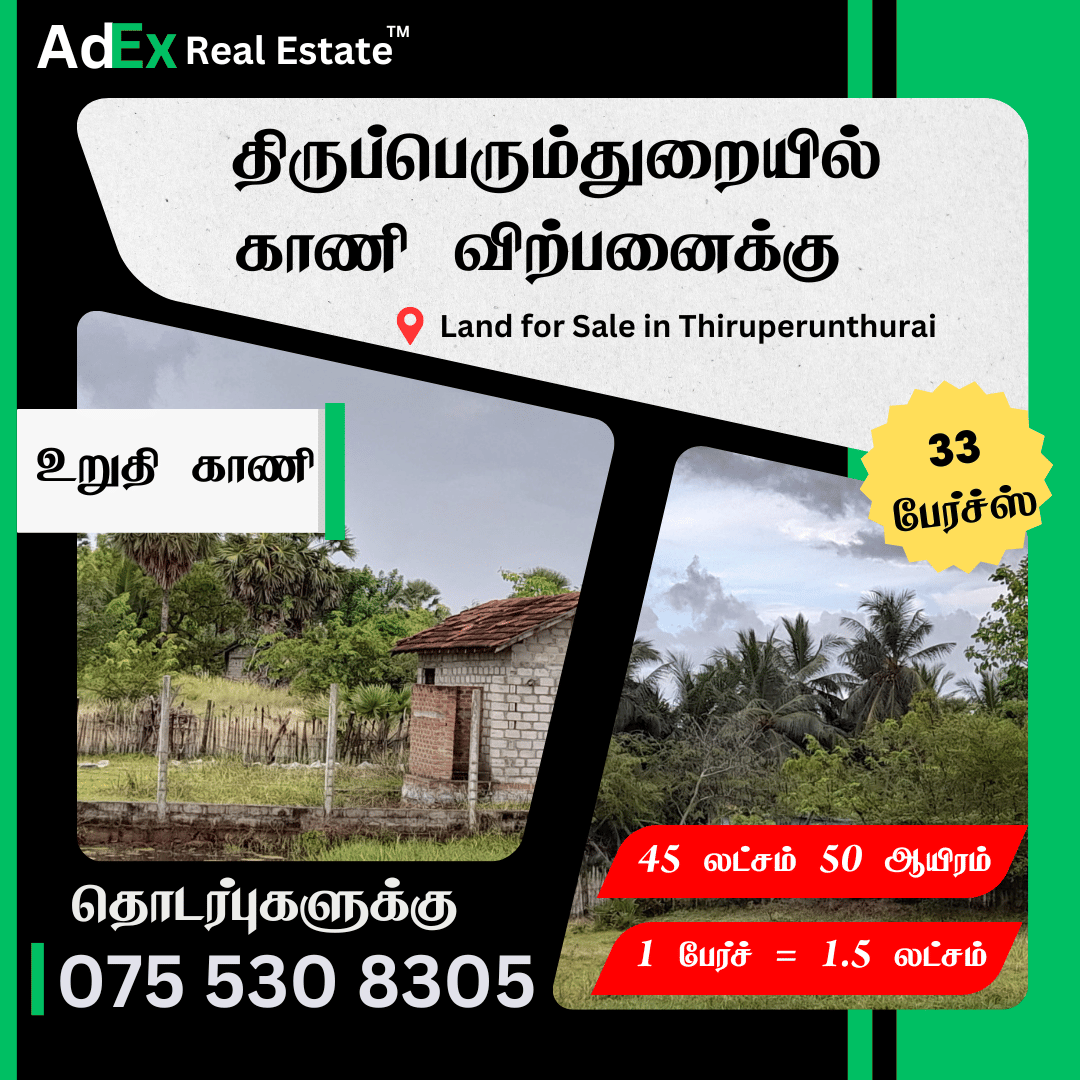 Land for Sale in Batticaloa Thiruperunthurai